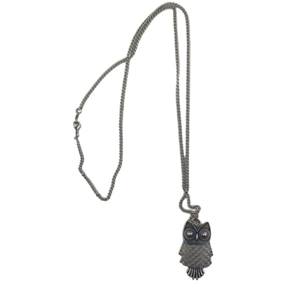 Metallic owl necklace - Picture 4 of 4